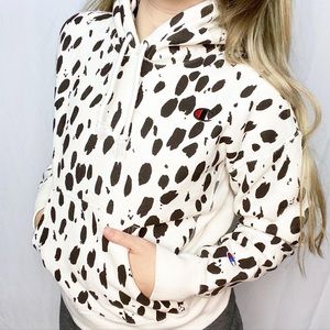 Rare Dalmatian print Champion Hoodie!